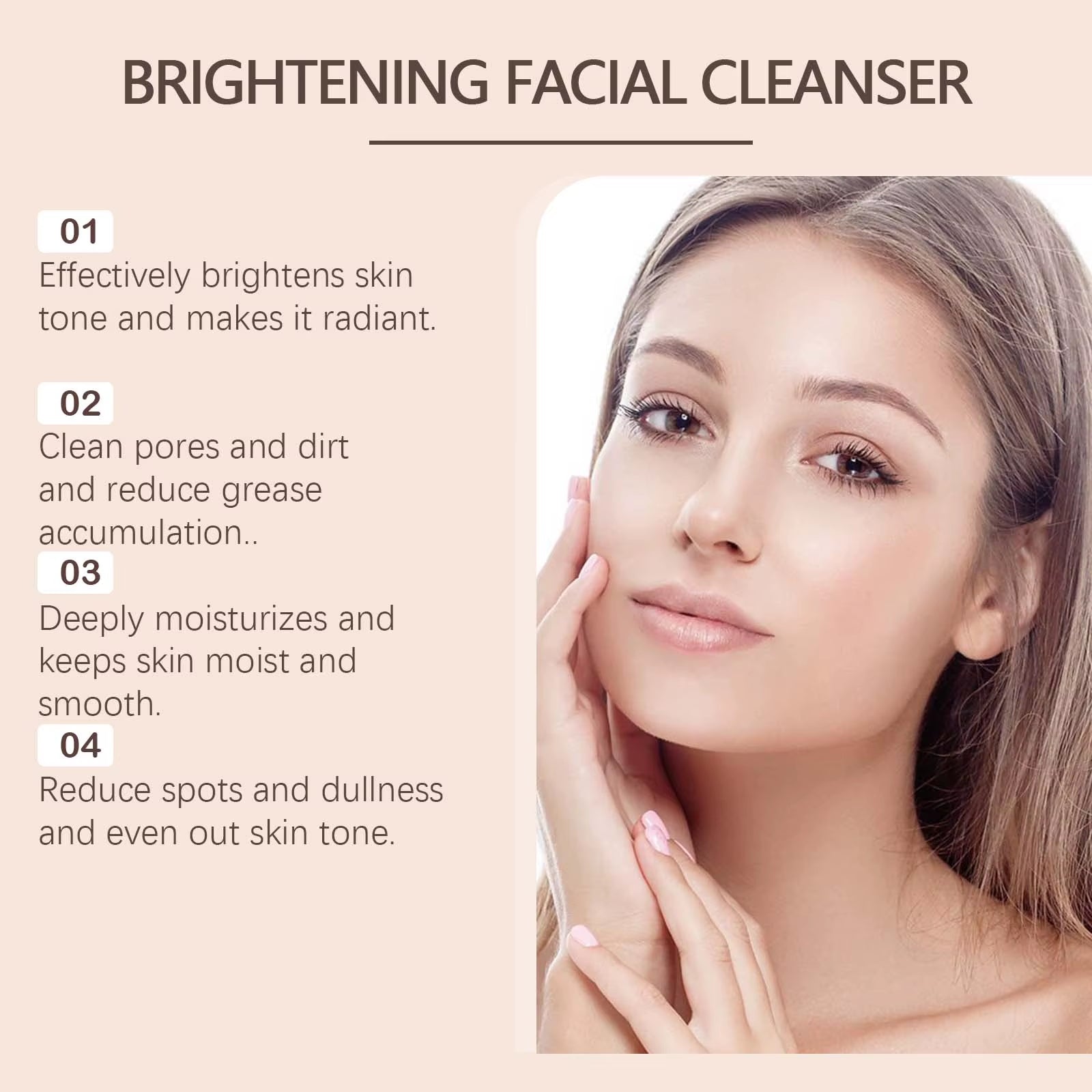 Turmeric Cleanser Deep Cleansing Brightens Skin Moisturizing anti Wrinkle Deep Nourishing Gentle Moisturizing Skincare