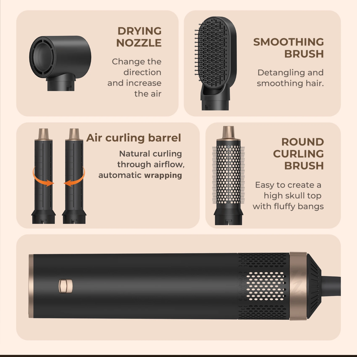 Professional Hair Dryers 5 in 1