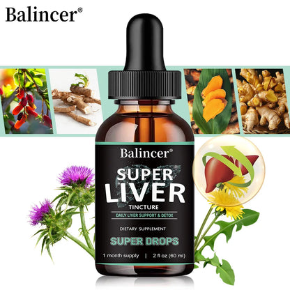Super Liver Support Liquid Drops - with Milk Thistle - All Natural Liver Cleanse Detox & Repair