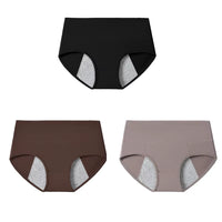 3Pcs High Waist Women Panties Leak Proof Menstrual Pants Widen Physiological Period Underwear plus Size 4XL Cotton Female Briefs